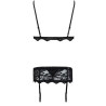 Livco Corsetti Fashion - Belita Lc 90231 Soutien-Gorge + Culotte + Jarretière Noir L/Xl